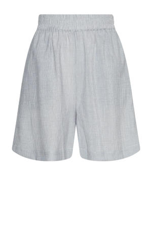 straight high waist casual short lichtgrijs