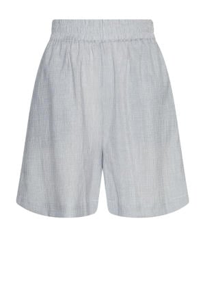 straight high waist casual short lichtgrijs