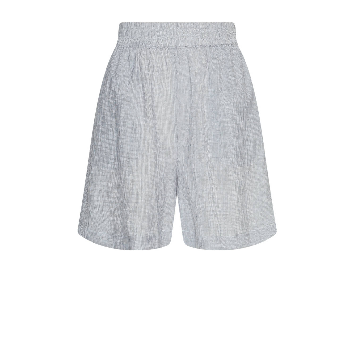 MSCH Copenhagen straight high waist casual short lichtgrijs
