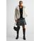 Ruby faux fur jas met textuur grijs