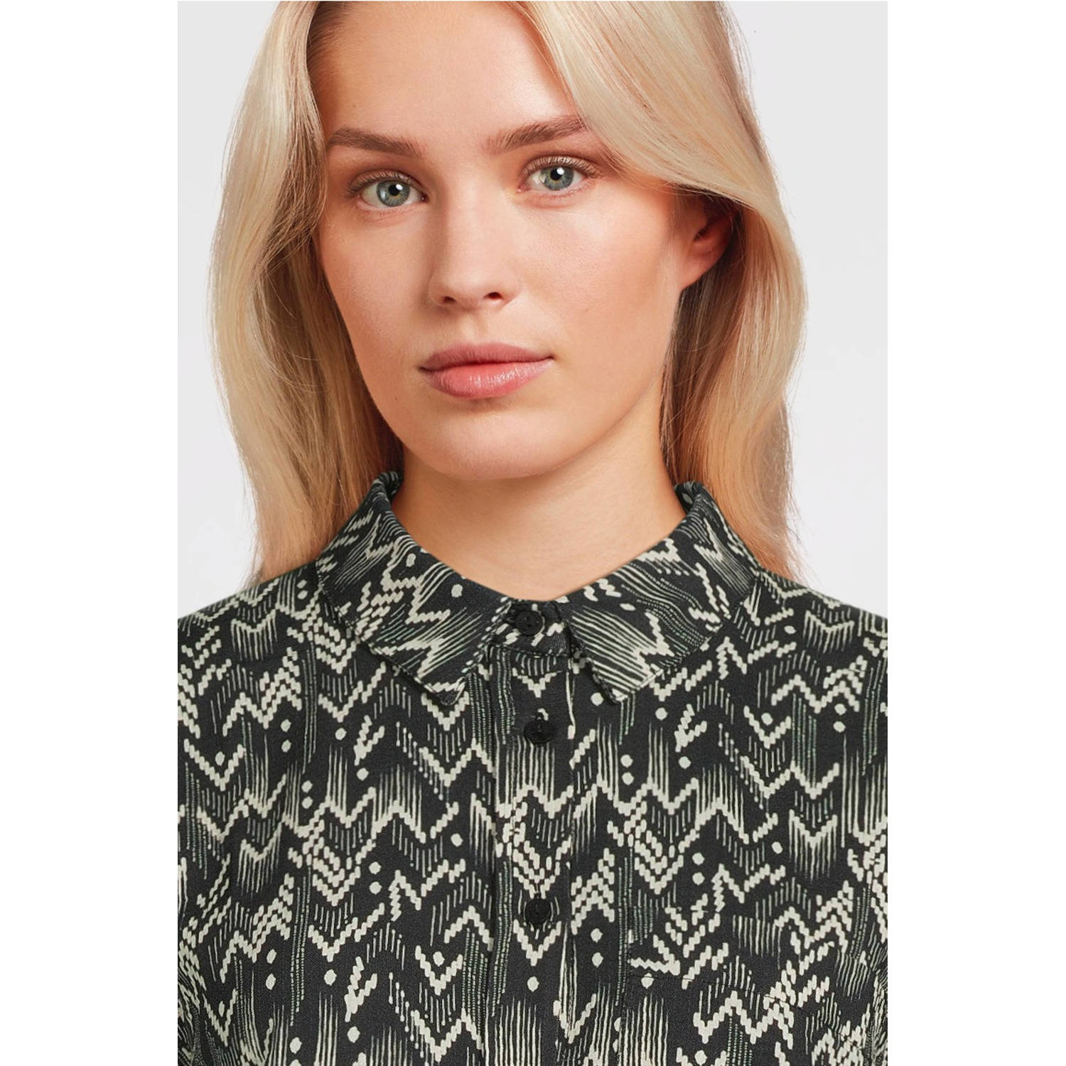 Geisha blouse zwart