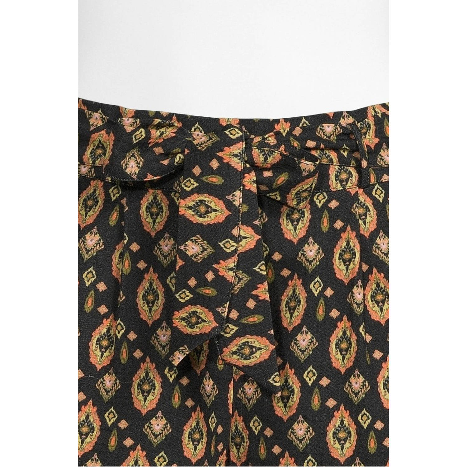 Geisha straight high waist casual short donkerblauw