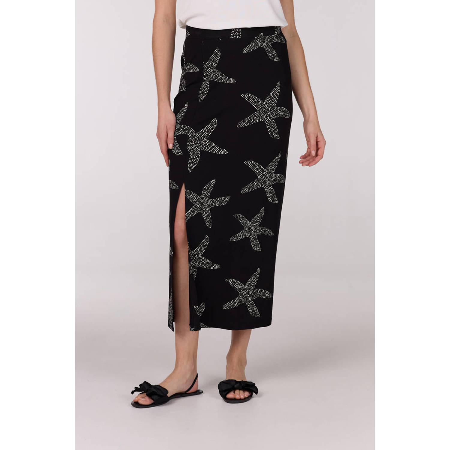 JANSEN Amsterdam maxi rok zwart