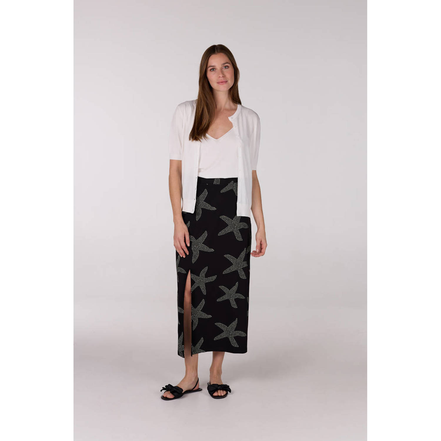 JANSEN Amsterdam maxi rok zwart