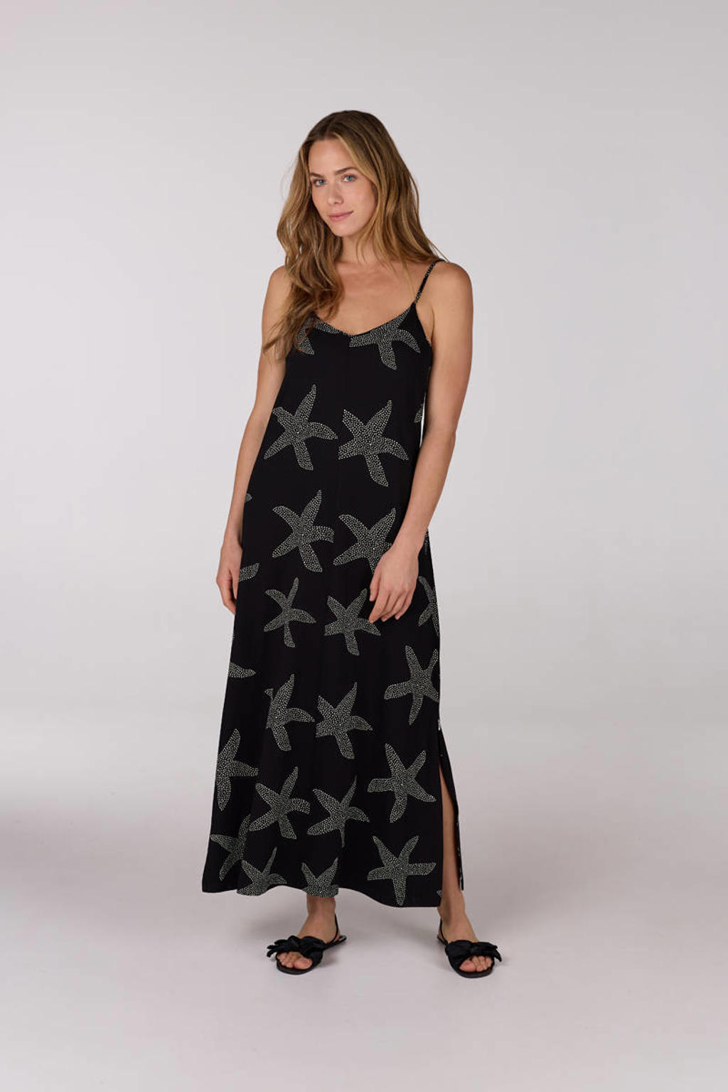 AUSELILY zomerjurk dames spaghettiband V-hals casual jurk