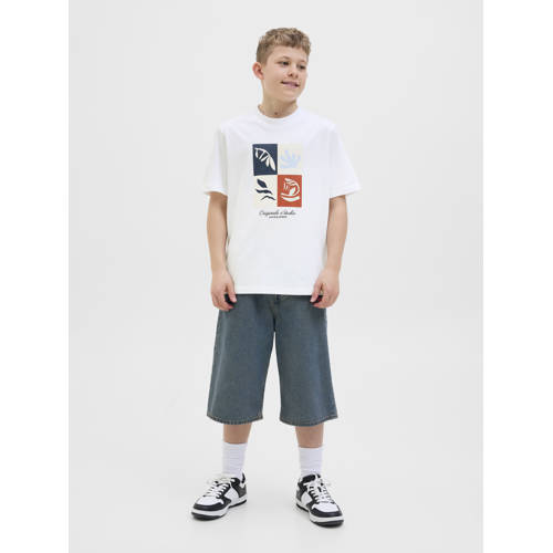 JACK & JONES JUNIOR T-shirt wit afbeelding