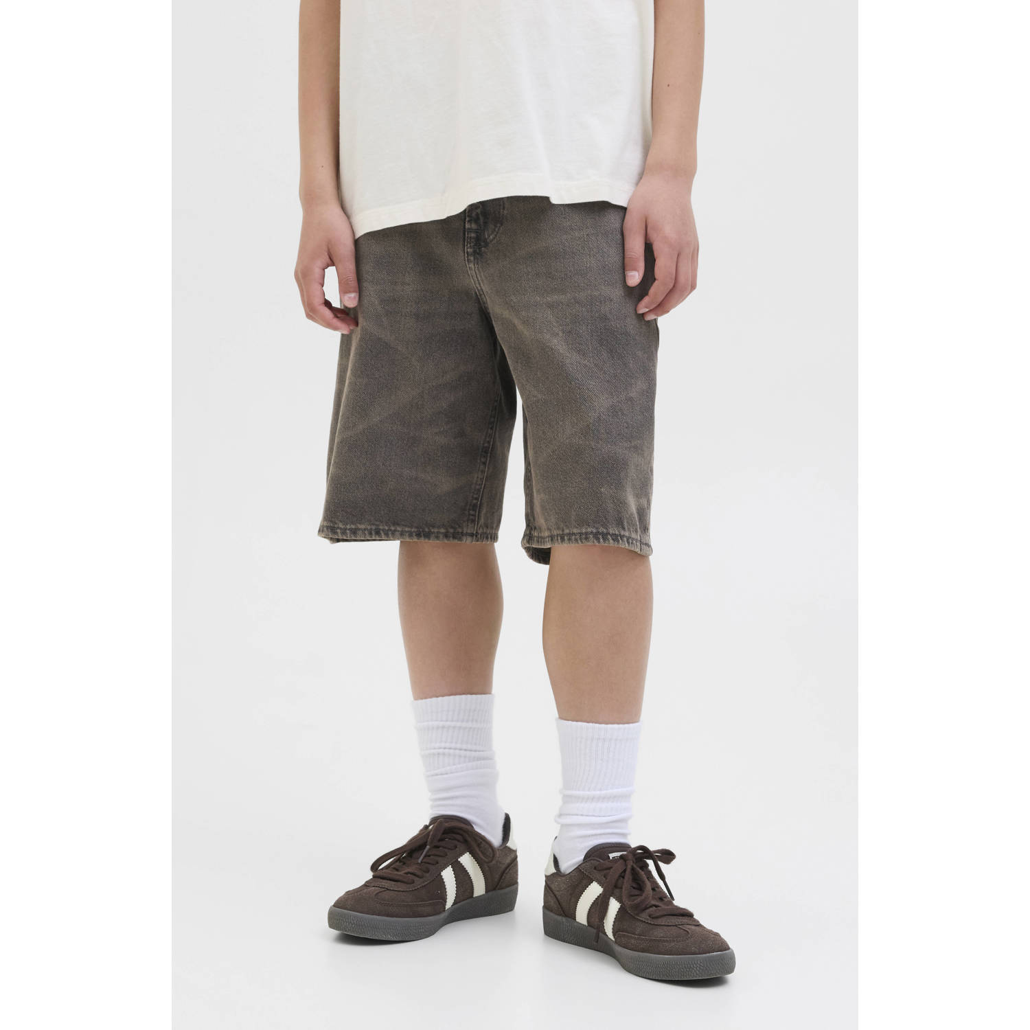 JACK & JONES JUNIOR denim loose short black denim