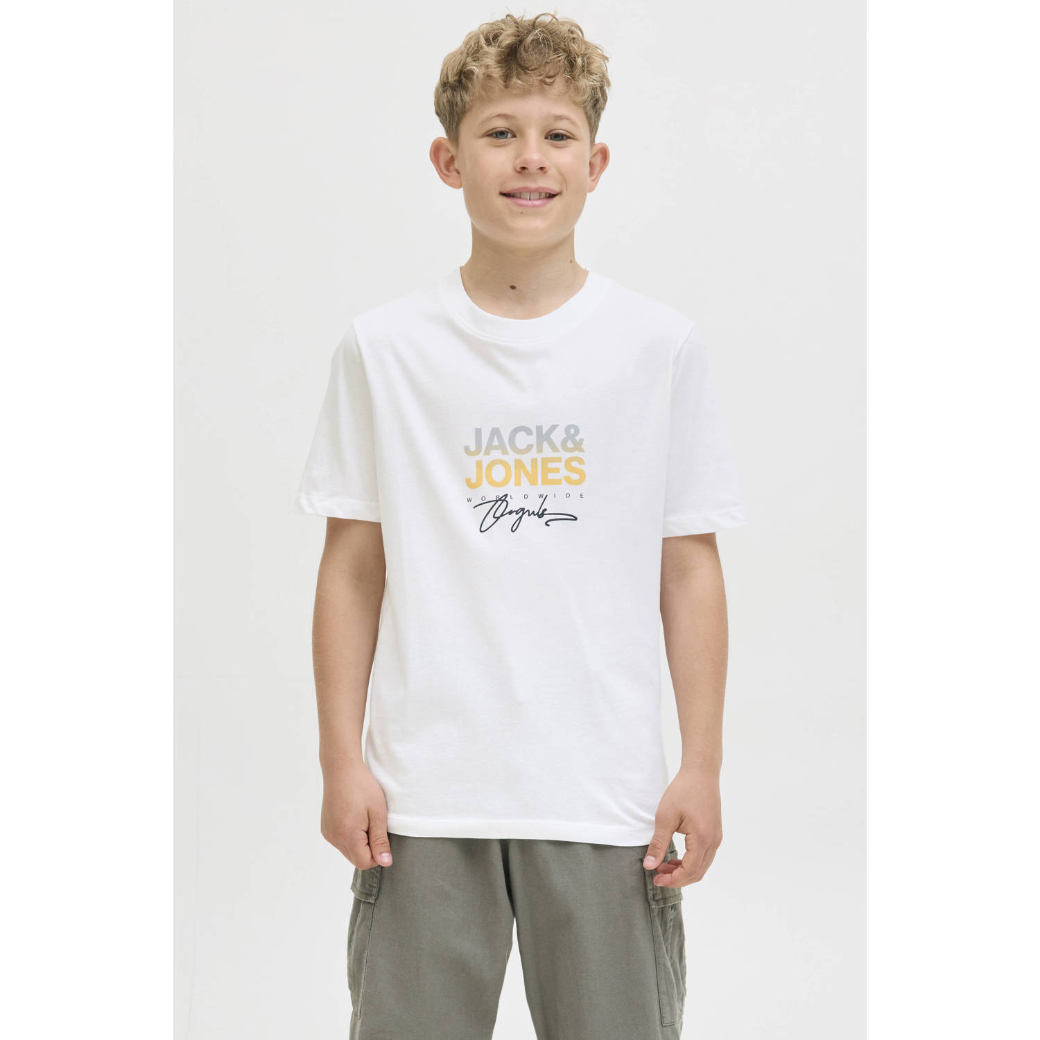 Jack & jones T-shirt met labelprint model 'CANGGU'
