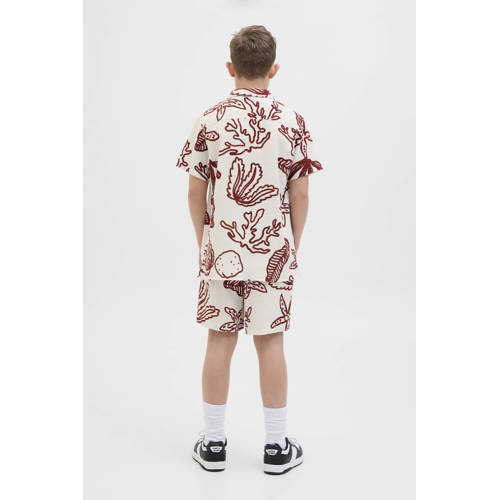 JACK & JONES JUNIOR overhemd donkerrood afbeelding