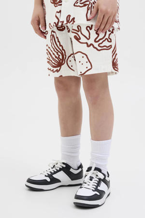 relaxed casual short donkerrood