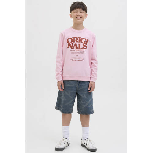 JACK & JONES JUNIOR denim loose short medium blue denim afbeelding
