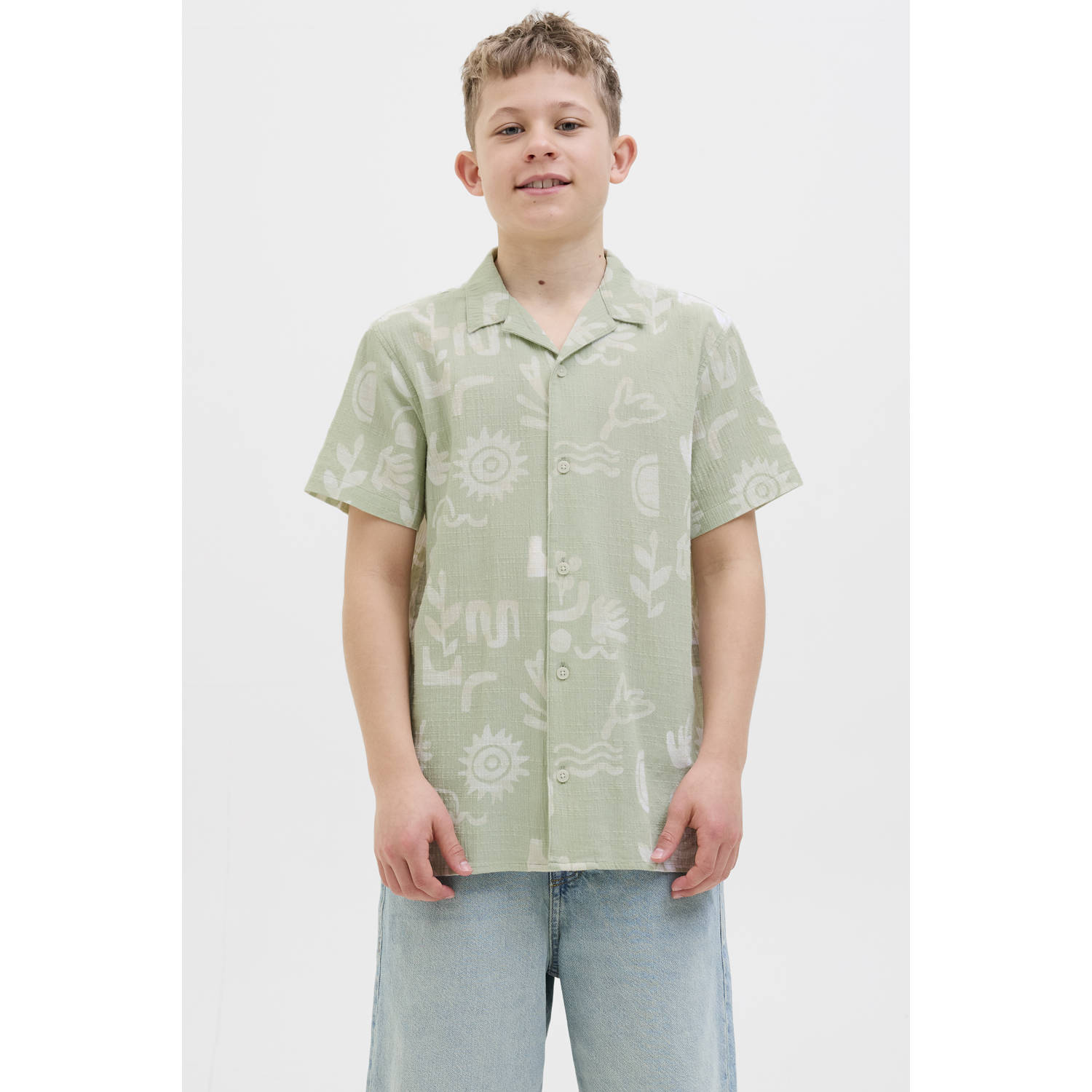 JACK & JONES JUNIOR overhemd groen