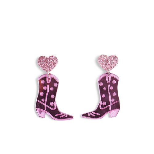 PIECES oorbellen PCTENA roze afbeelding