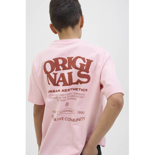 JACK & JONES JUNIOR T-shirt roze afbeelding