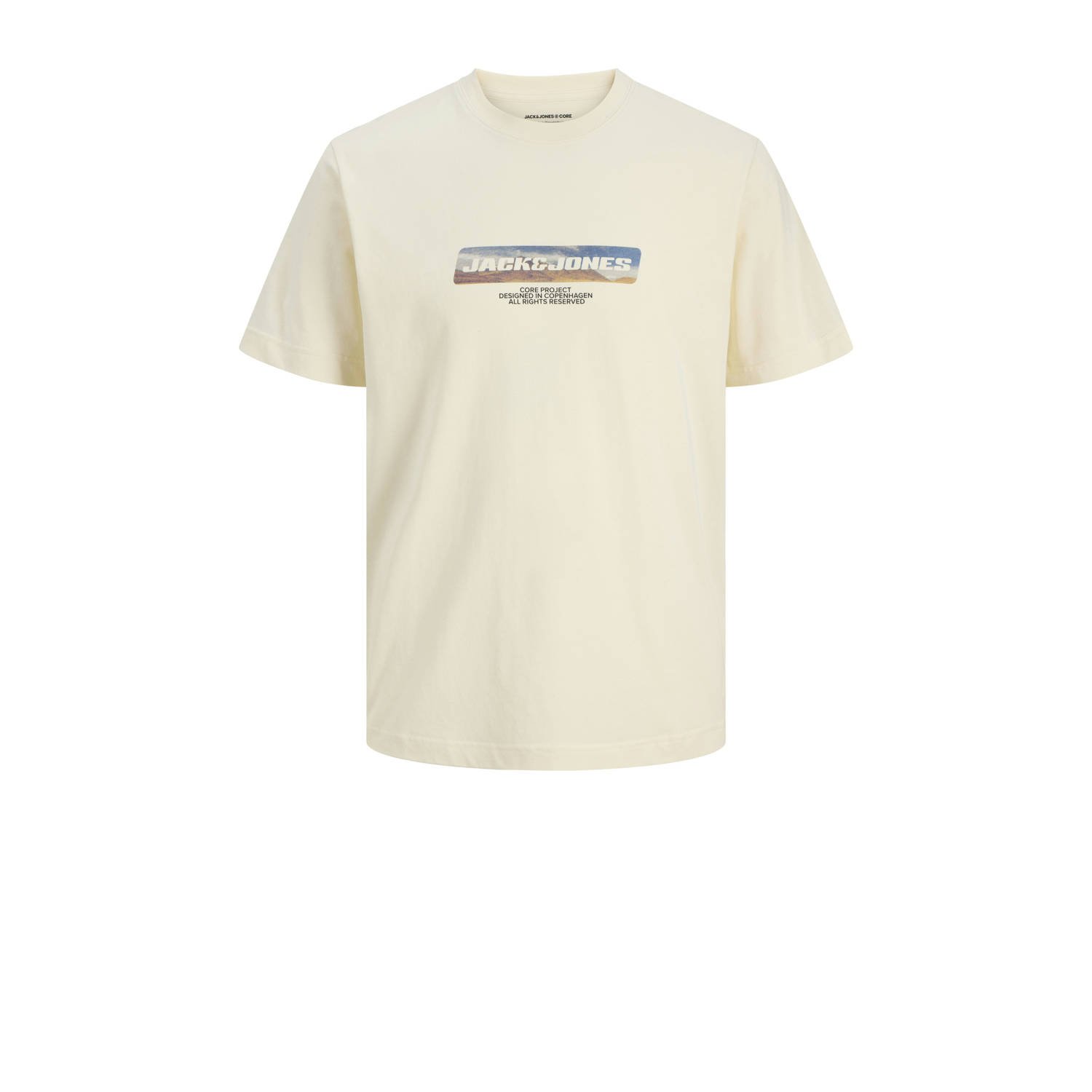 JACK & JONES JUNIOR T-shirt lichtgeel