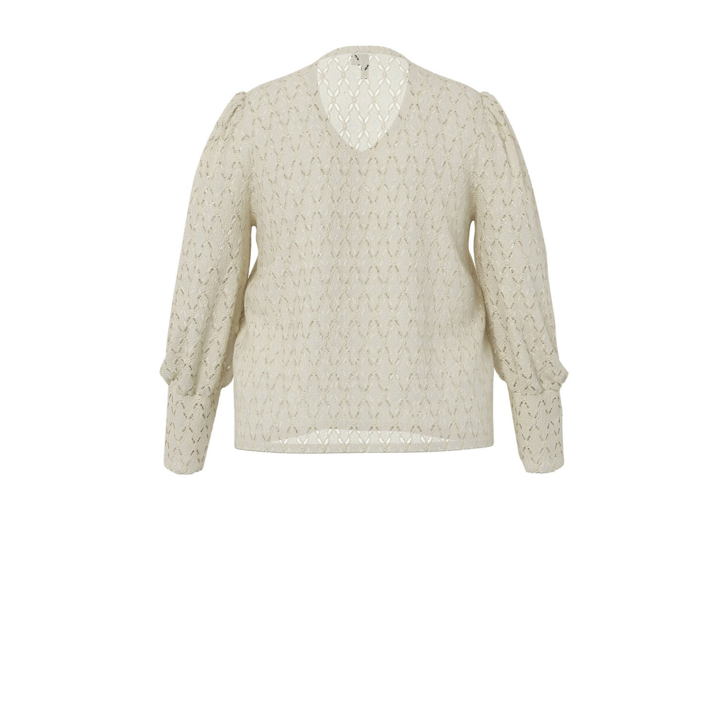 PIECES Curve top ecru