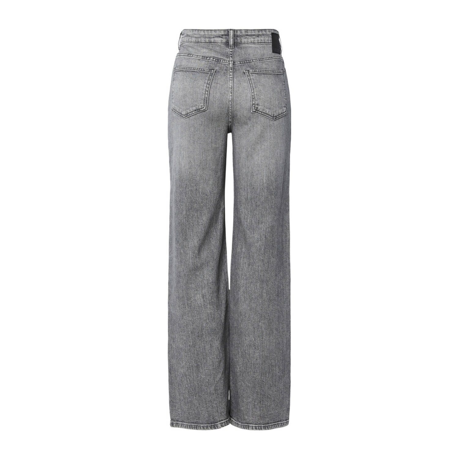 PIECES Curve wide leg jeans grey denim