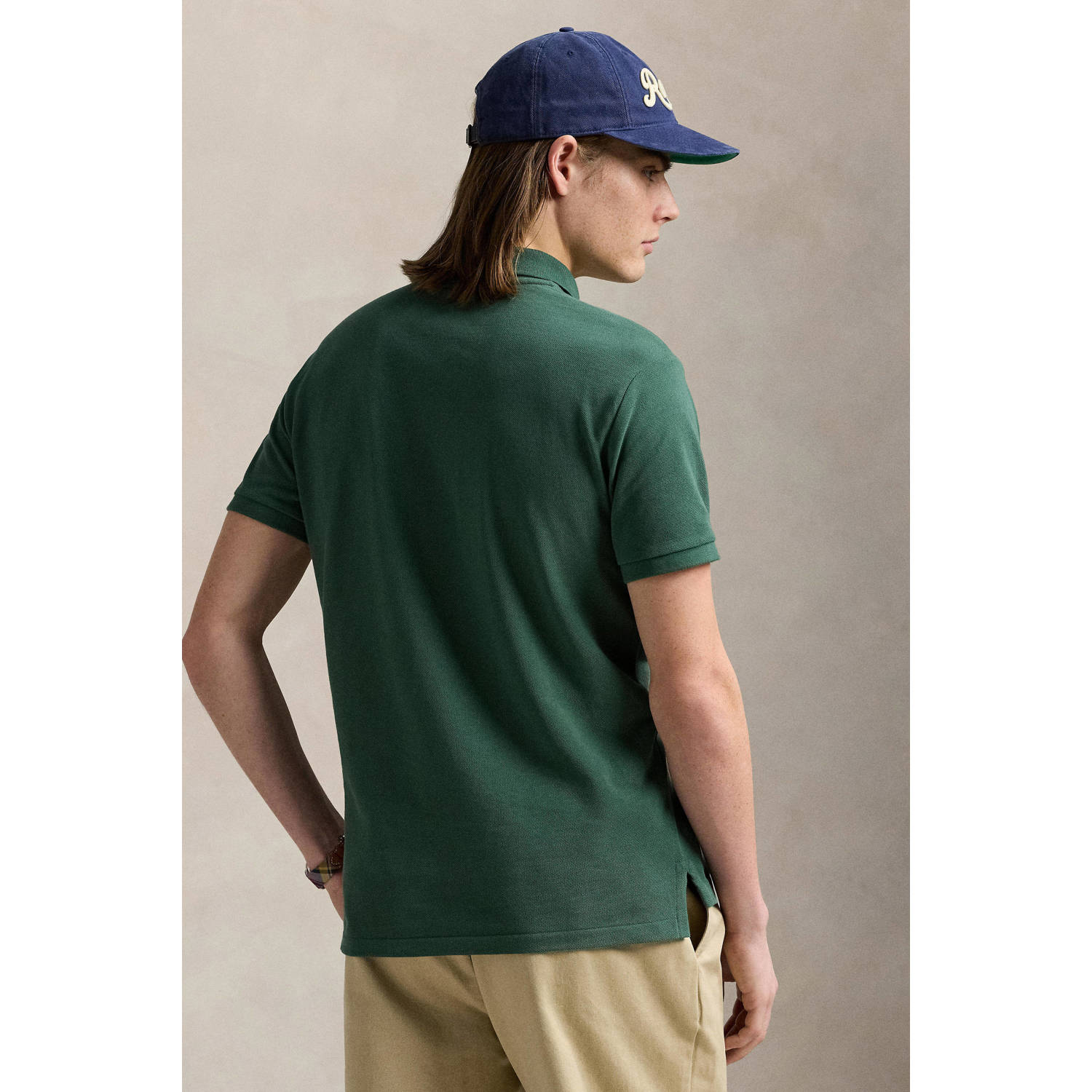 POLO Ralph Lauren slim polo donkergroen