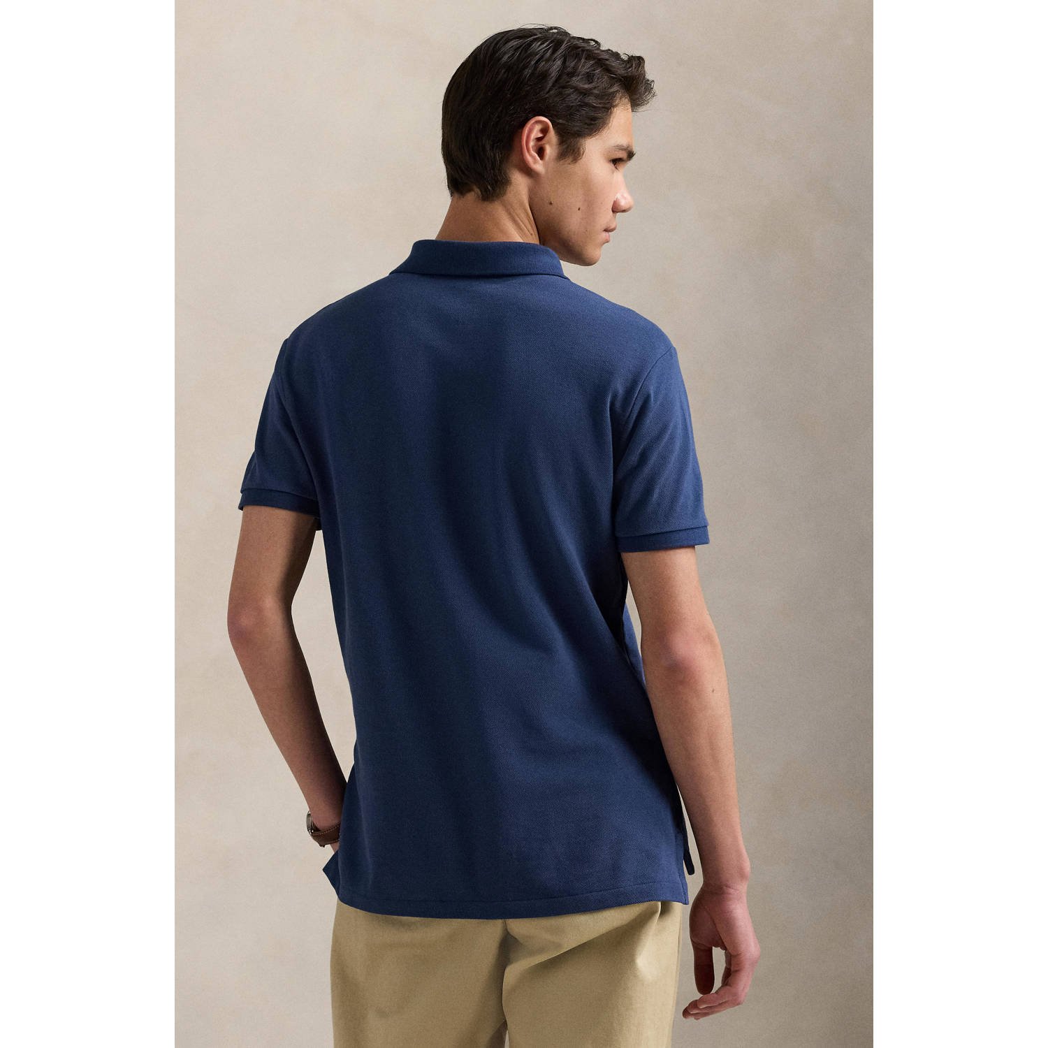 POLO Ralph Lauren slim polo donkerblauw