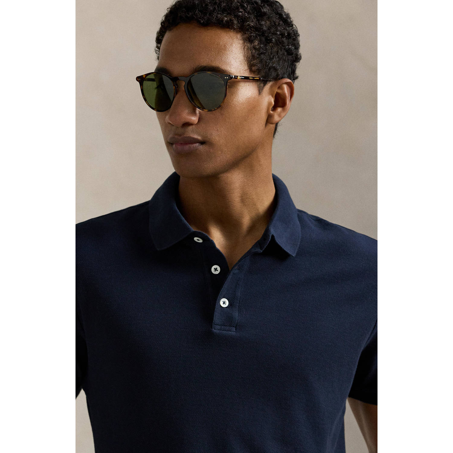 POLO Ralph Lauren slim polo donkerblauw