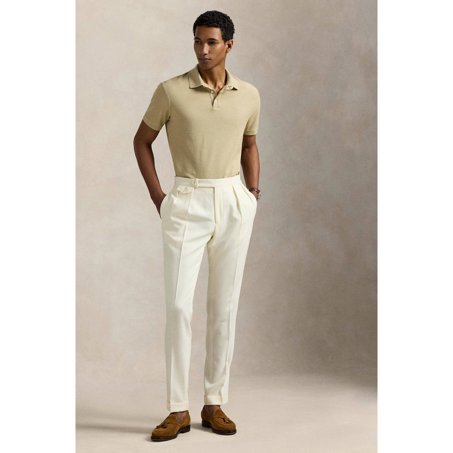 POLO Ralph Lauren slim polo lichtkaki
