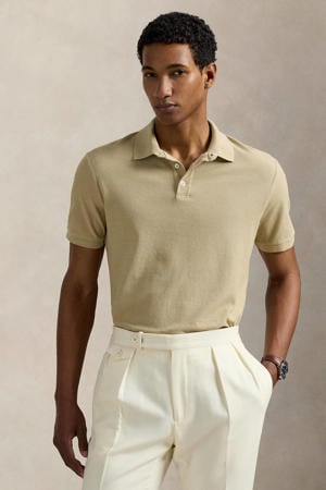 slim polo lichtkaki