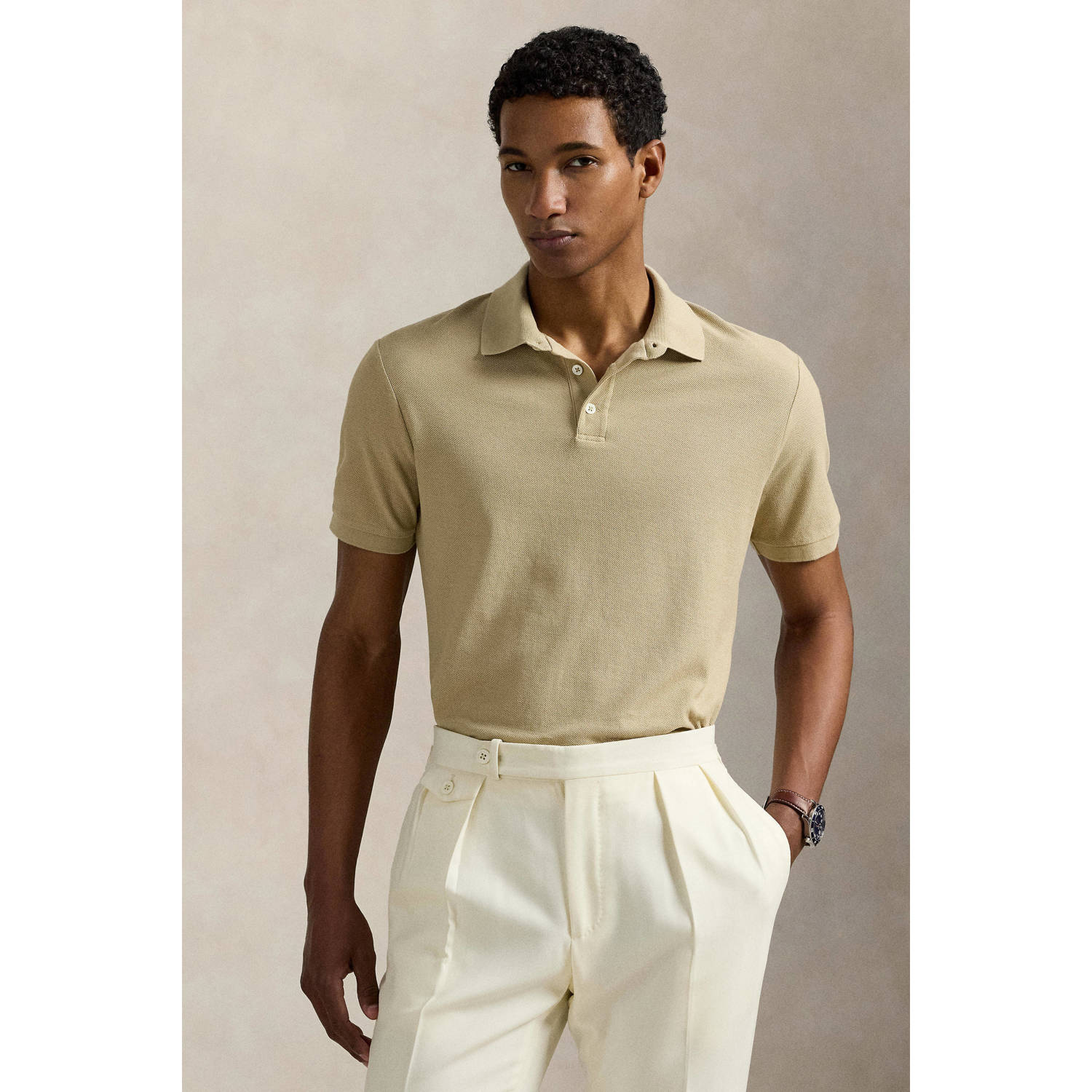 POLO Ralph Lauren slim polo lichtkaki