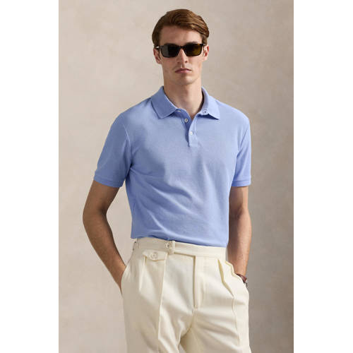 POLO Ralph Lauren slim polo lichtblauw afbeelding