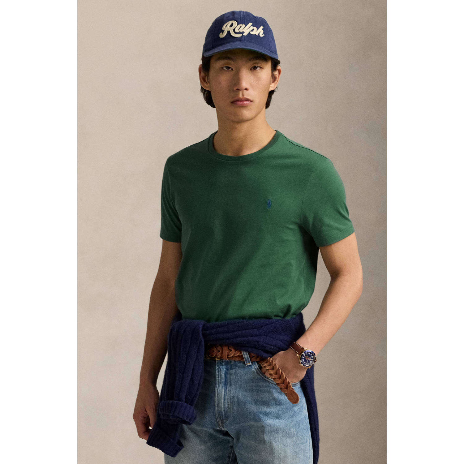 Polo Ralph Lauren Custom slim fit T-shirt met labelstitching