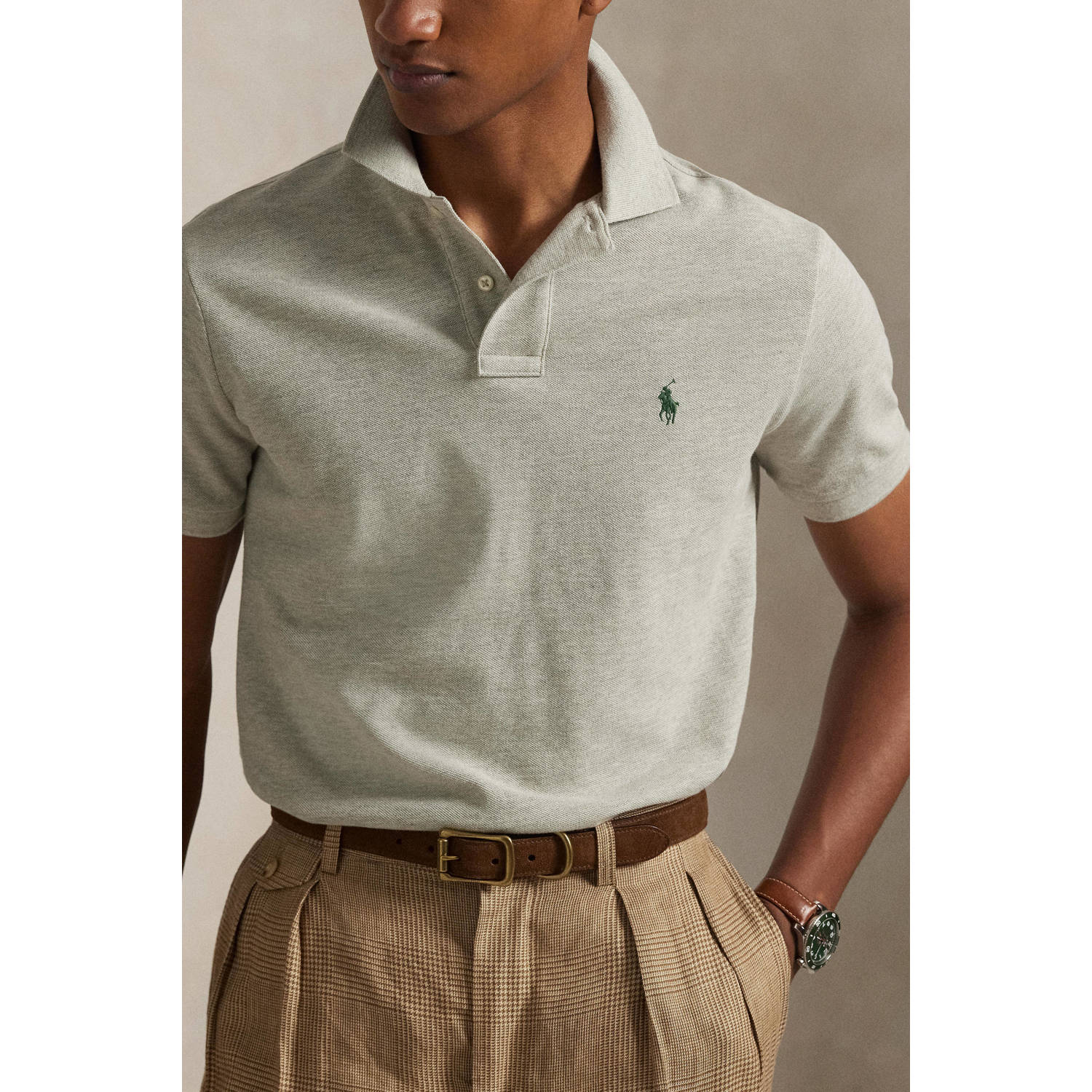 POLO Ralph Lauren slim polo zand