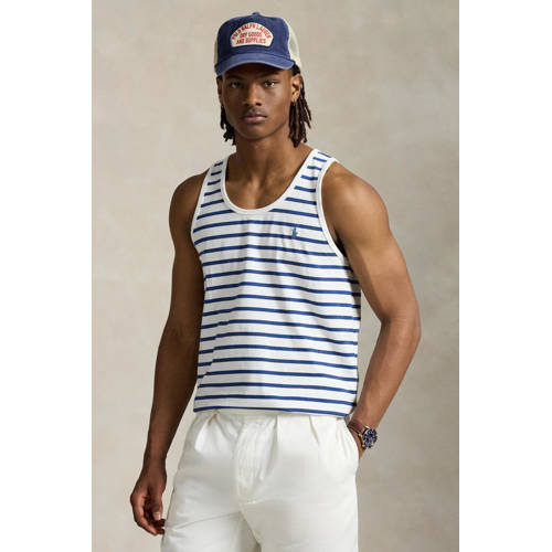 POLO Ralph Lauren T-shirt wit / blauw afbeelding