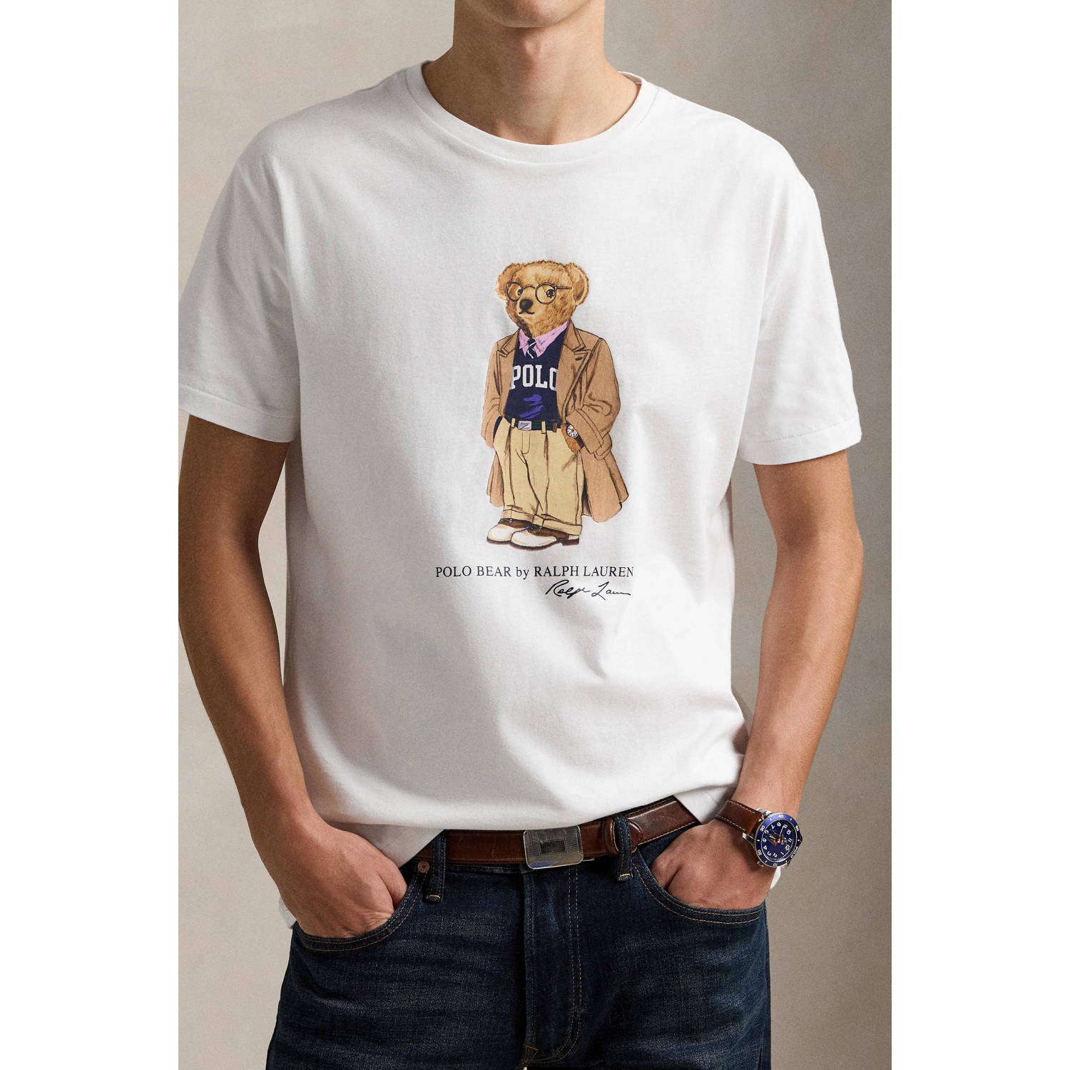 POLO Ralph Lauren custom slim fit t-shirt wit