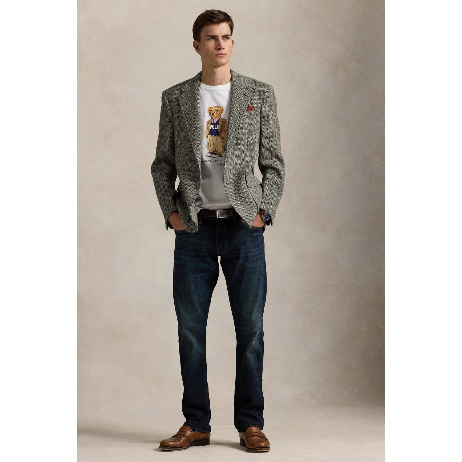 POLO Ralph Lauren custom slim fit t-shirt wit