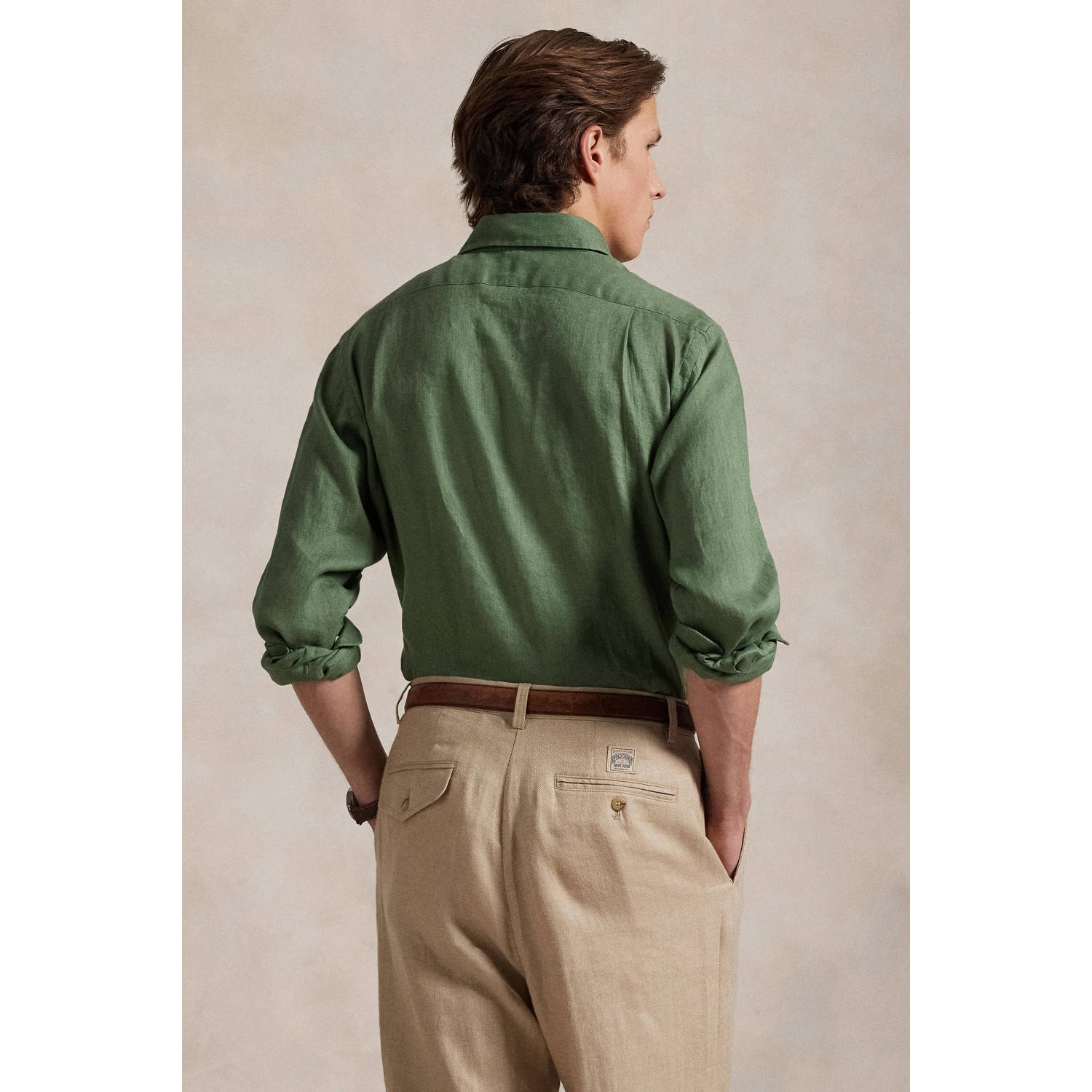 POLO Ralph Lauren linnen casual overhemd groen
