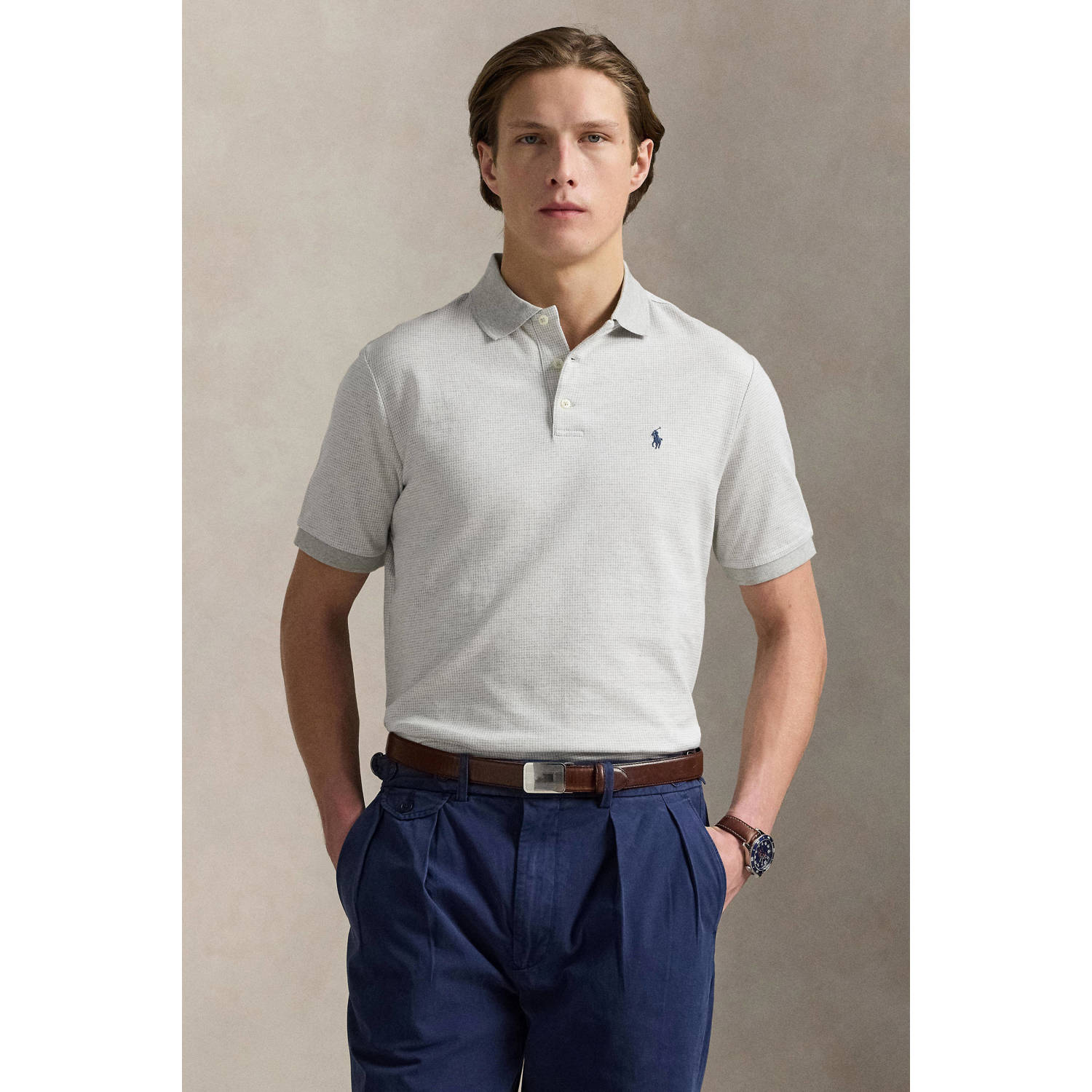POLO Ralph Lauren regular polo lichtgrijs