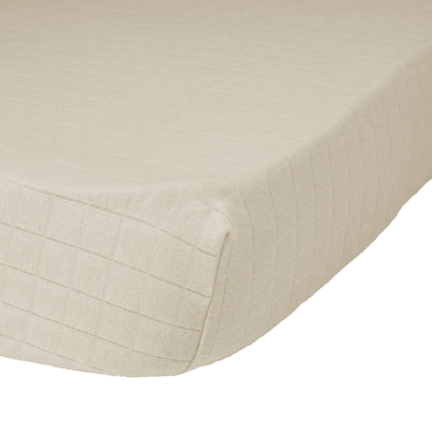 Lodger wieg hoeslaken Slumber Solid Birch beige