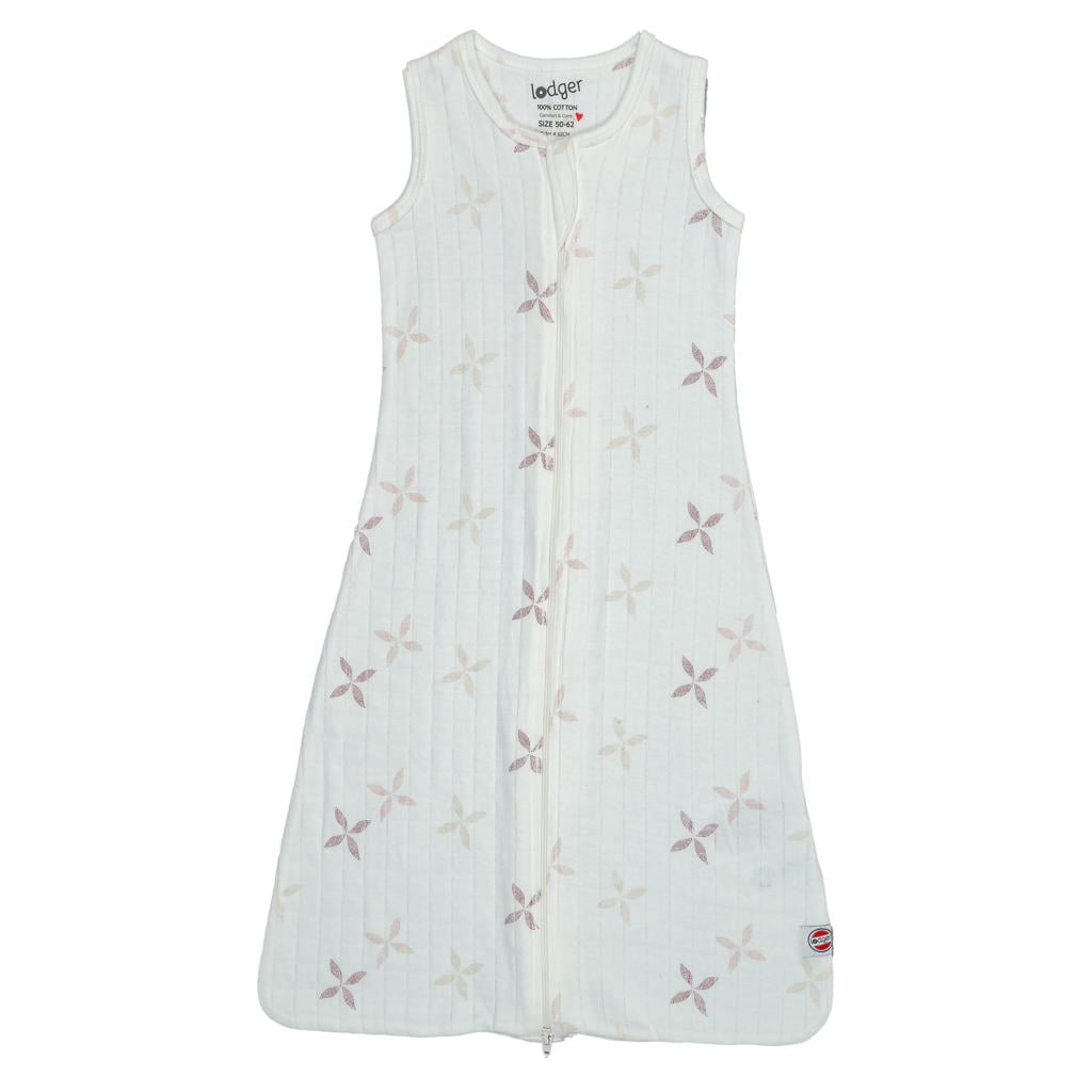 Lodger zomer slaapzak Solid Matcha Rose offwhite/roze