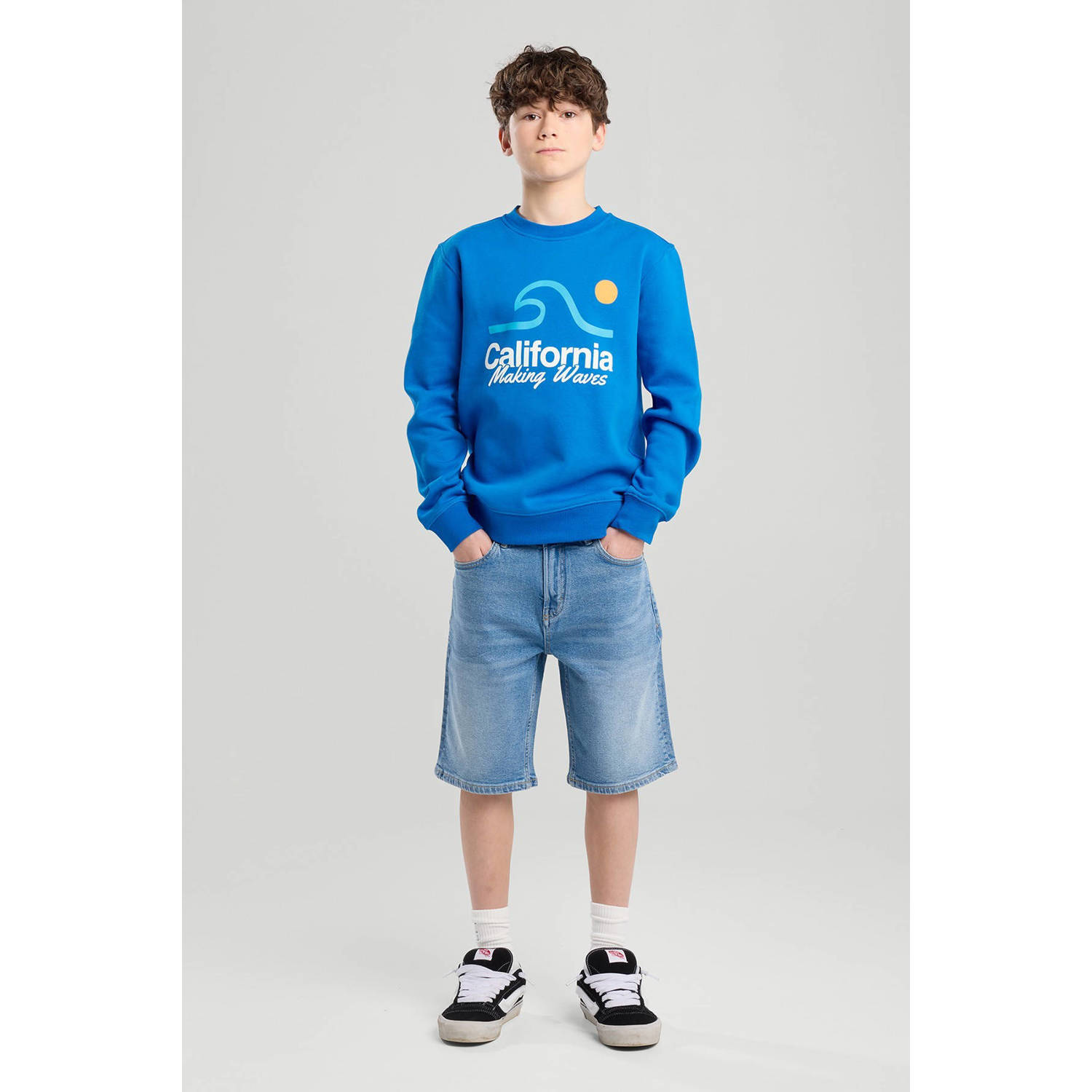 America Today Denim short medium blue denim