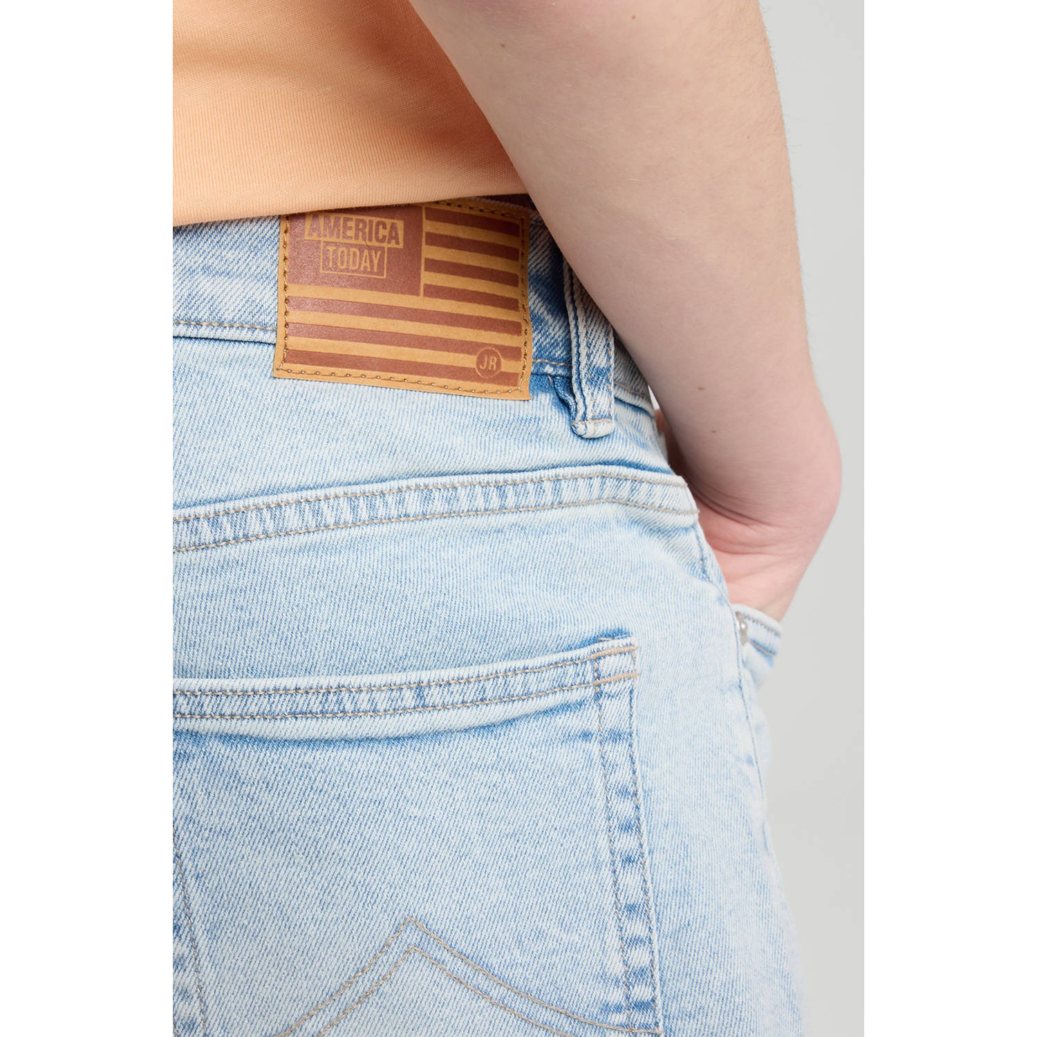 America Today Denim short light blue denim