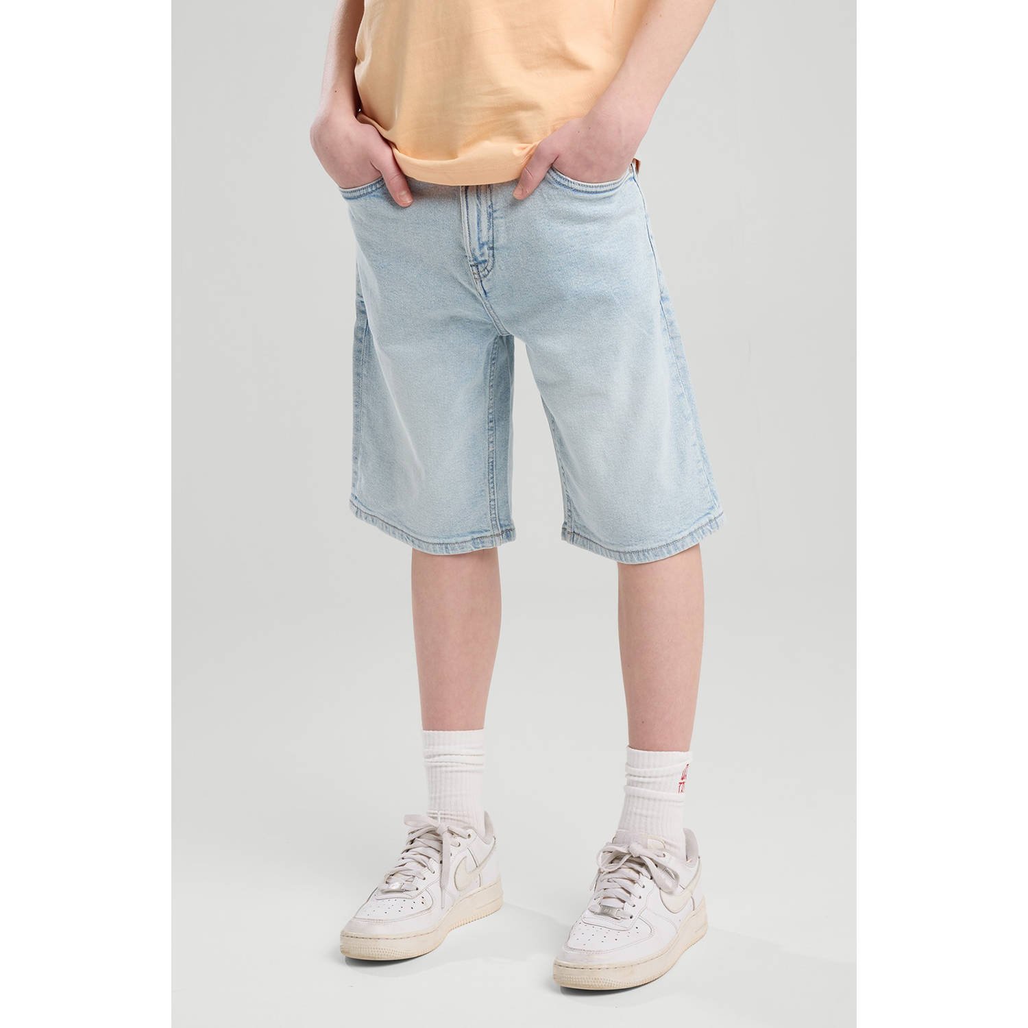 America Today Denim short light blue denim