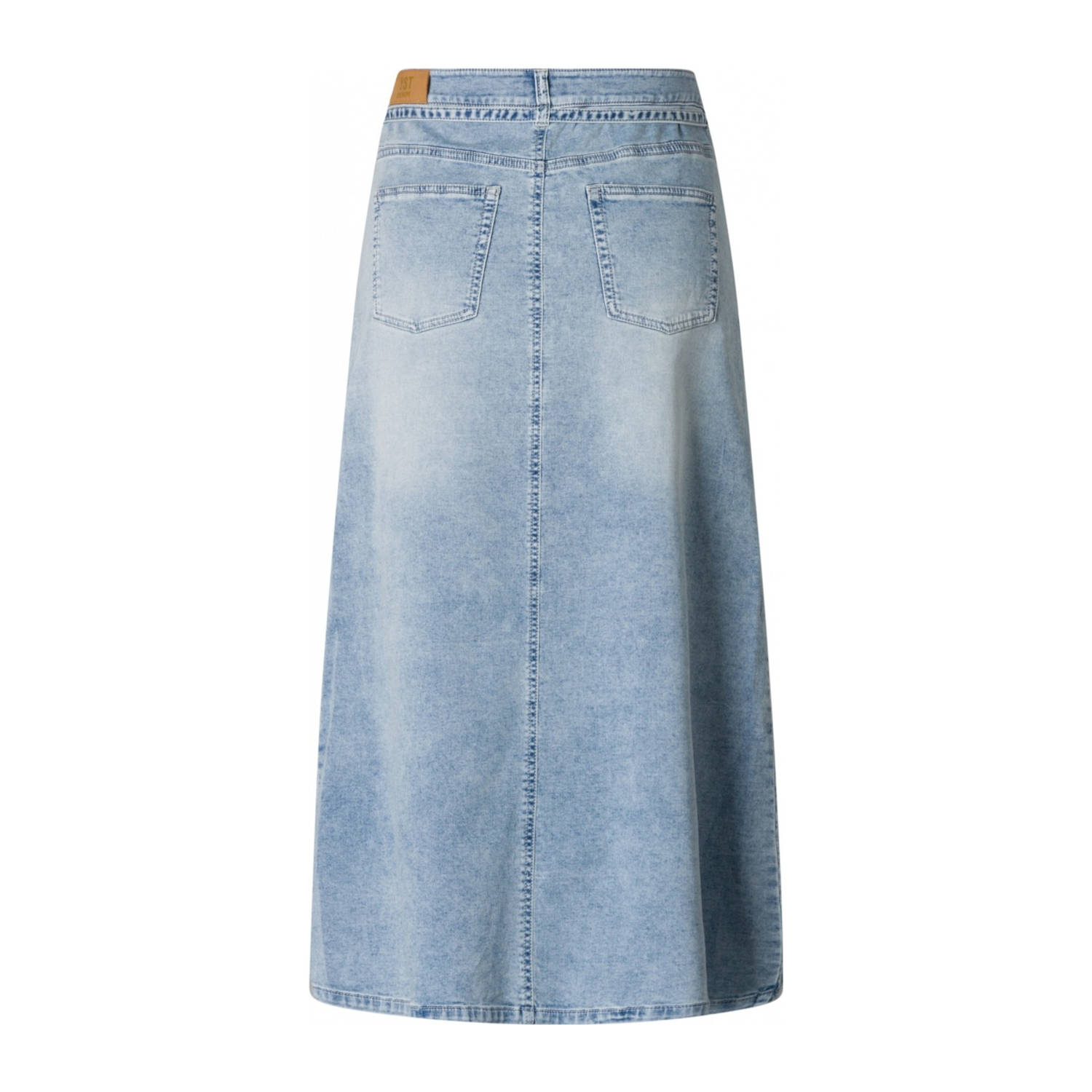 Yest denim kokerrok medium blue denim