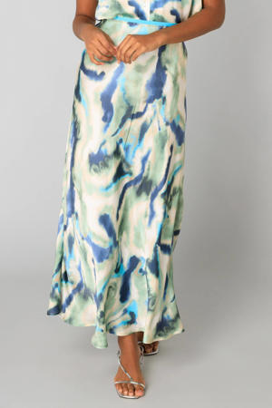midi rok blauw