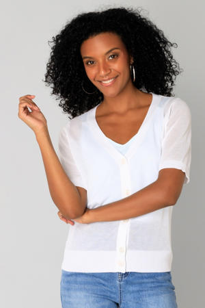 gebreid vest ecru
