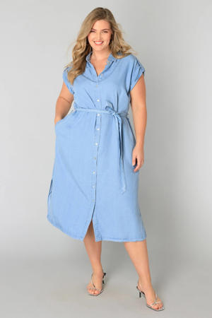 blousejurk light blue denim