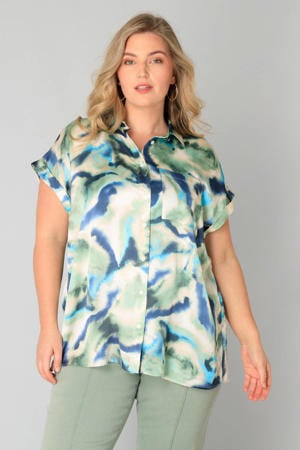 blouse blauw