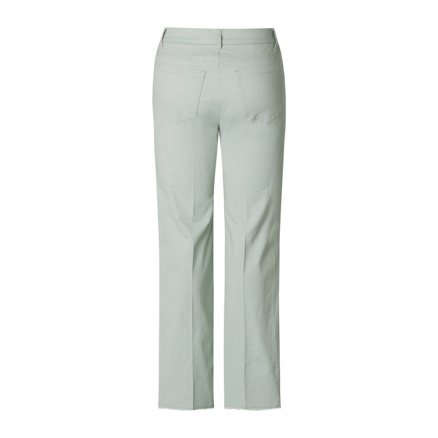 Yest slim regular waist broek grijsgroen