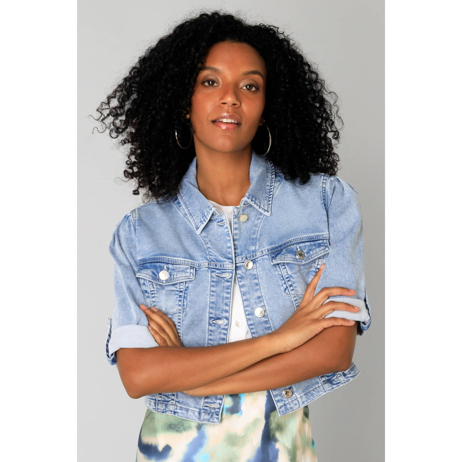 Yest denim spijkerjas light blue denim