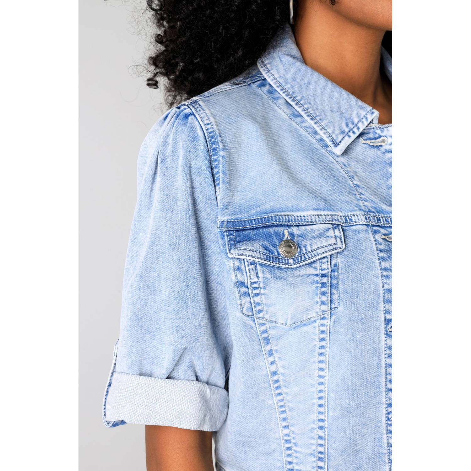 Yest denim spijkerjas light blue denim