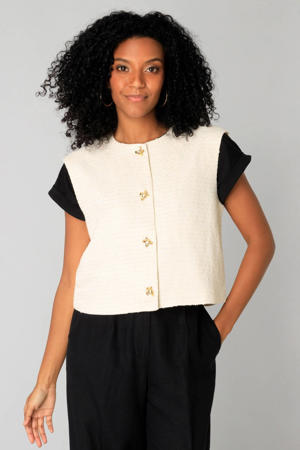 gilet ecru