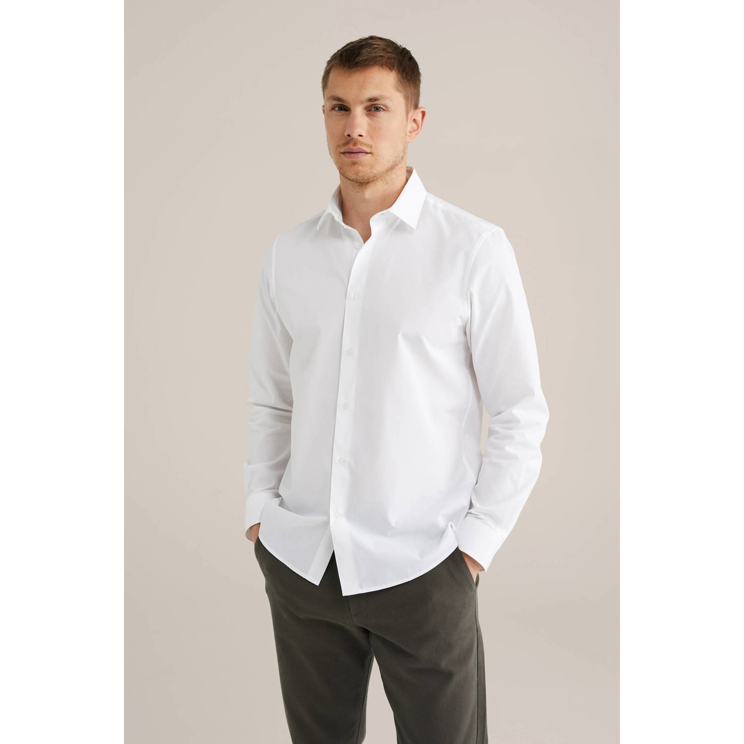 WE Fashion zakelijk overhemd wit